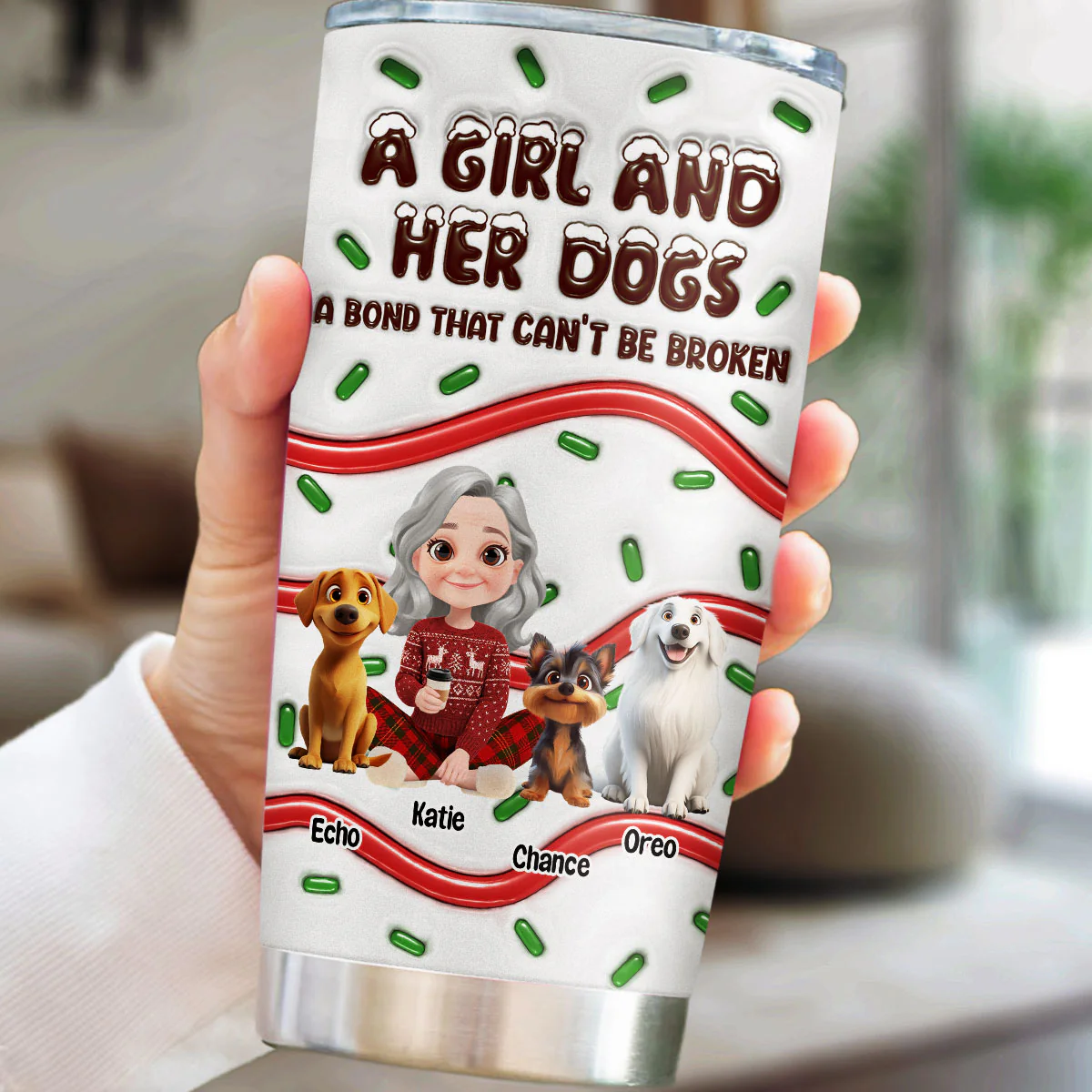 A Bond - Personalized Custom 3D Inflated Effect Tumbler - Image 4