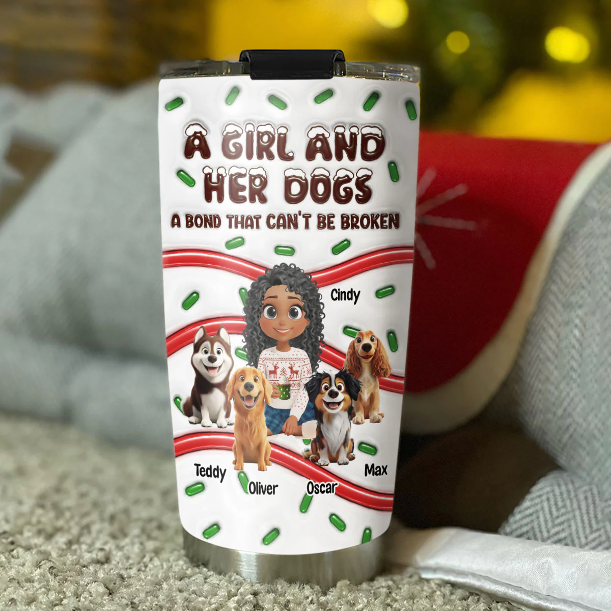 A Bond - Personalized Custom 3D Inflated Effect Tumbler - Image 5