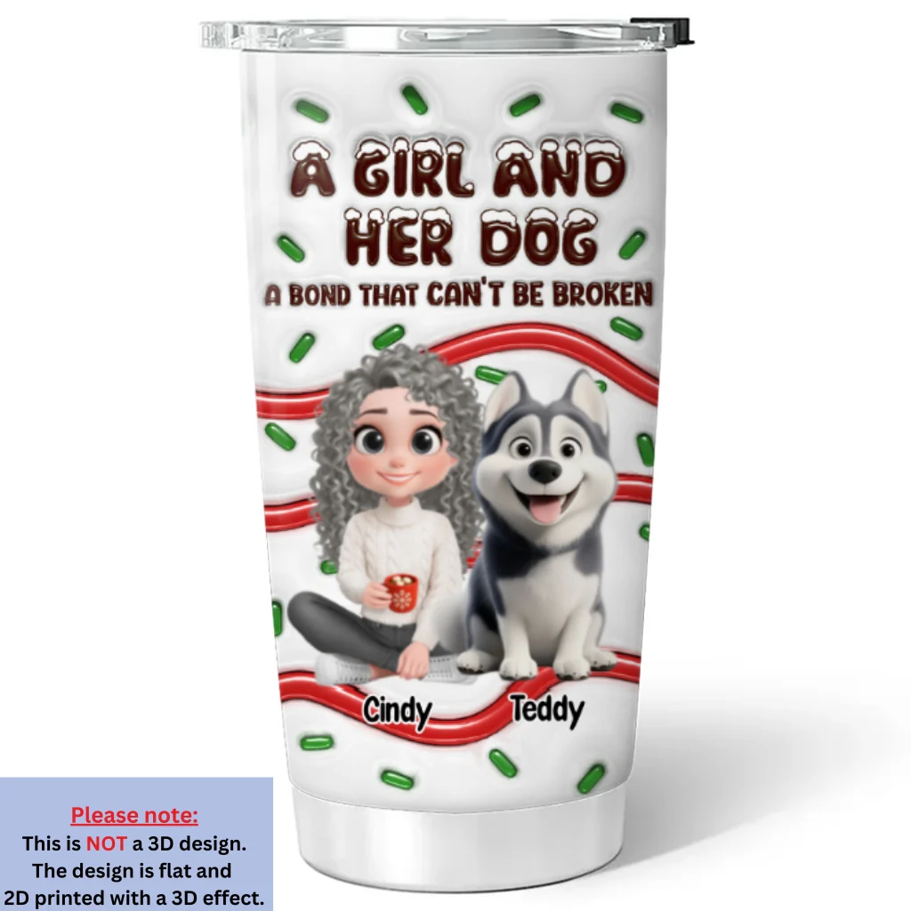 A Bond - Personalized Custom 3D Inflated Effect Tumbler - Image 6