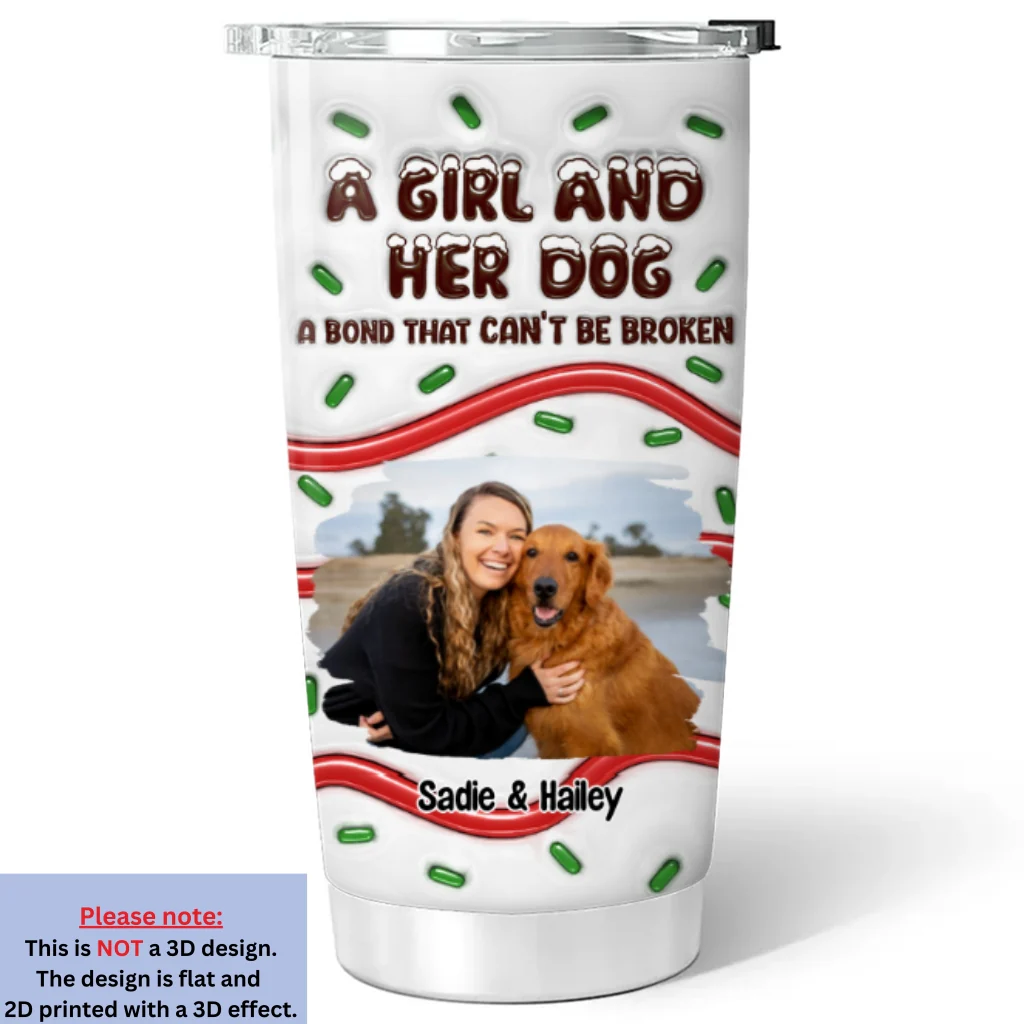 A Bond Photo - Personalized Custom 3D Inflated Effect Tumbler - Image 5