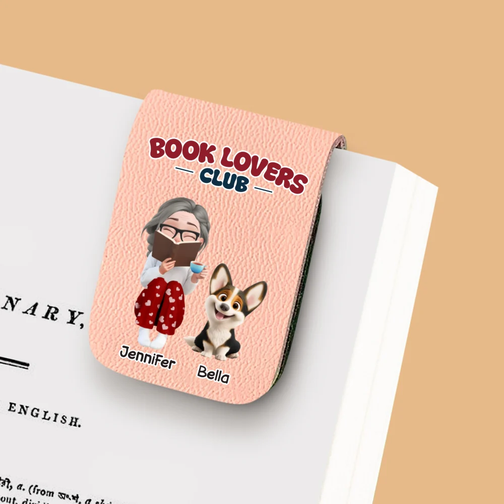 A Club Full Of Book Worms - Personalized Custom Leather Bookmark - Image 10