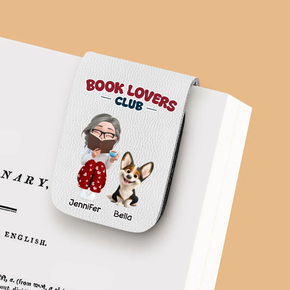 A Club Full Of Book Worms - Personalized Custom Leather Bookmark - Image 11
