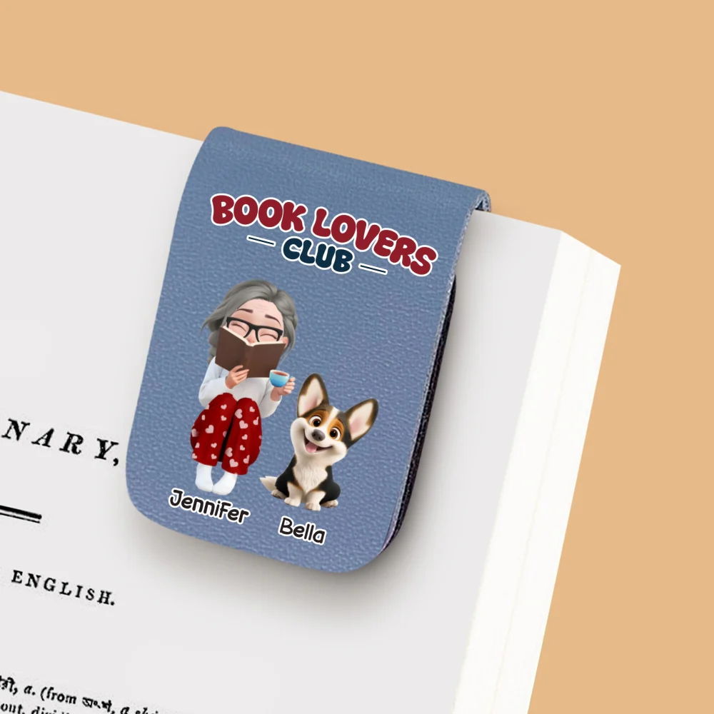 A Club Full Of Book Worms - Personalized Custom Leather Bookmark - Image 8