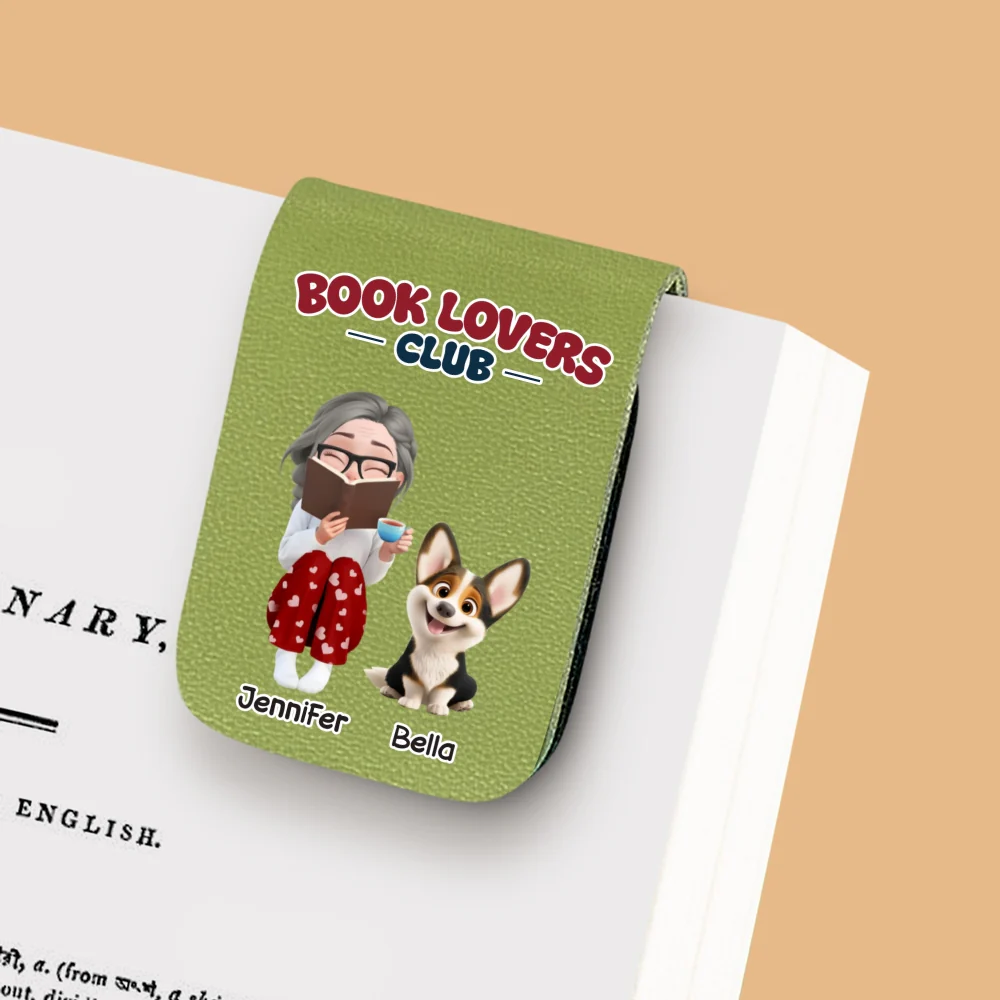 A Club Full Of Book Worms - Personalized Custom Leather Bookmark - Image 9