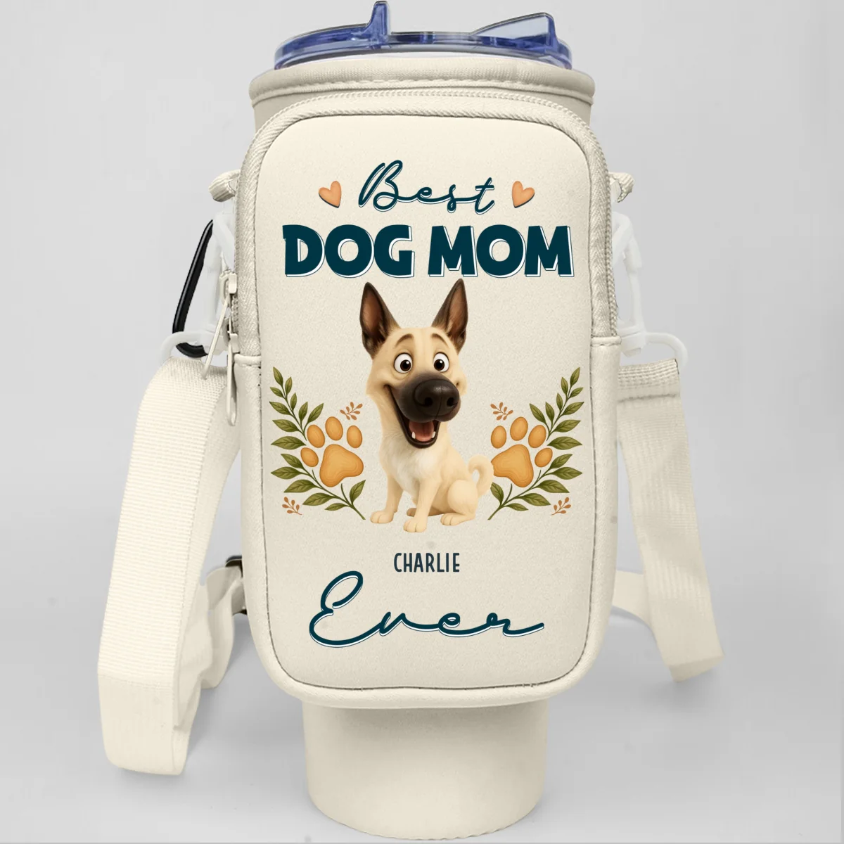 A Dog Person Version 2 - Personalized Custom Water Bottle Carrier Bag - Image 13