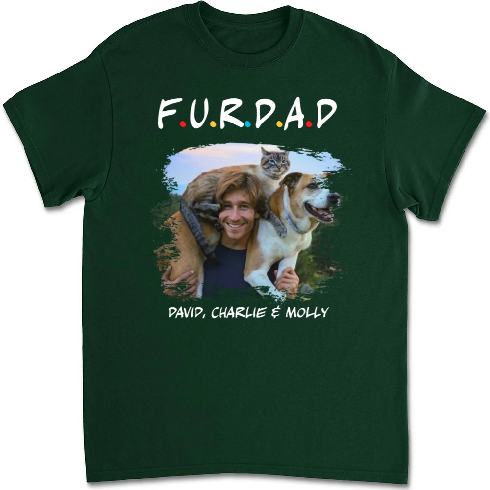 A Fur Mom Photo - Personalized Custom Unisex T-shirt - Image 4