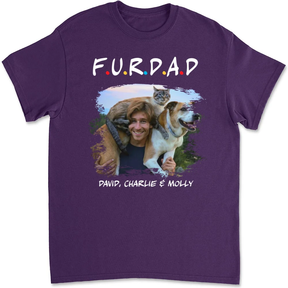 A Fur Mom Photo - Personalized Custom Unisex T-shirt - Image 5