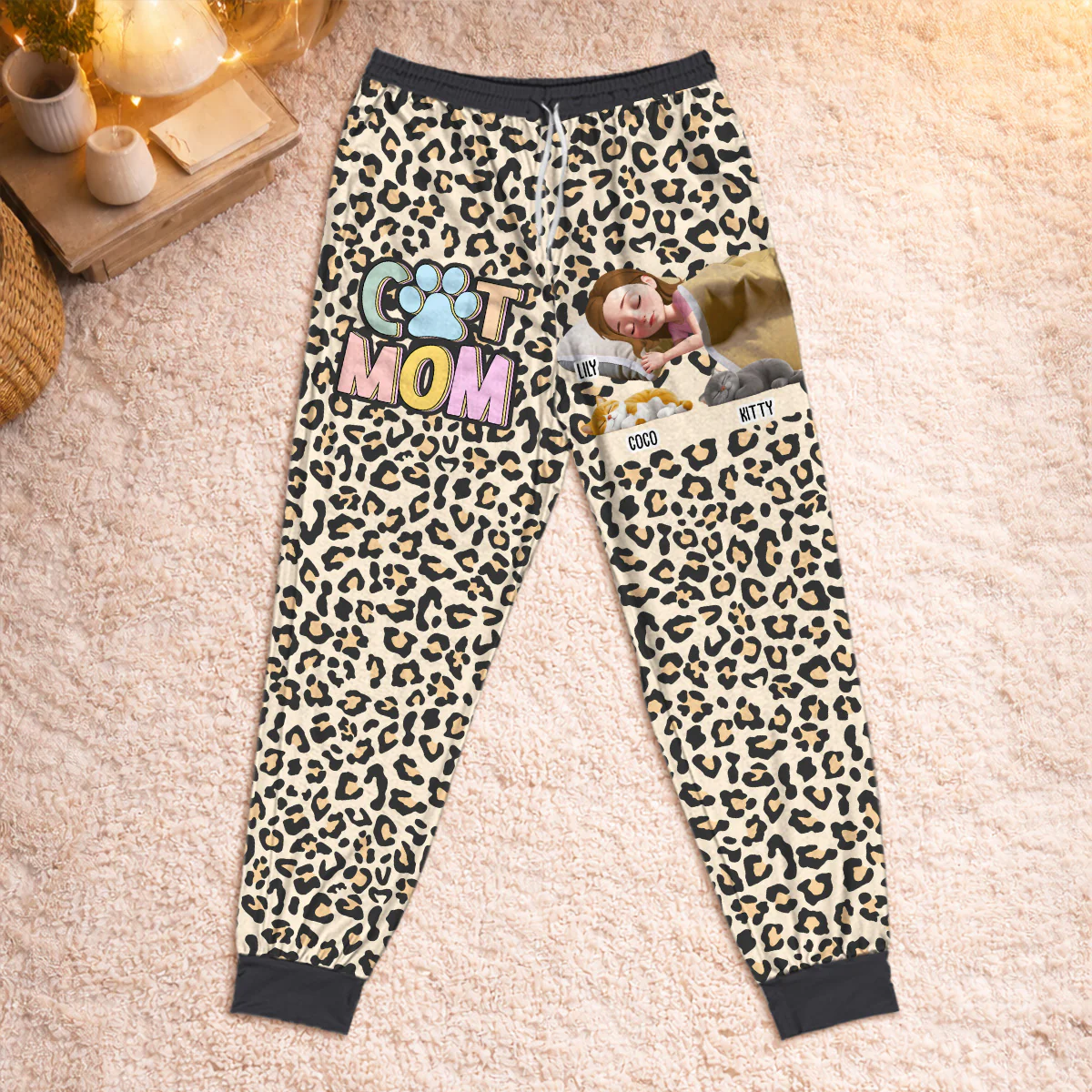 A Home Mom - Personalized Custom Pajama Pants - Image 3