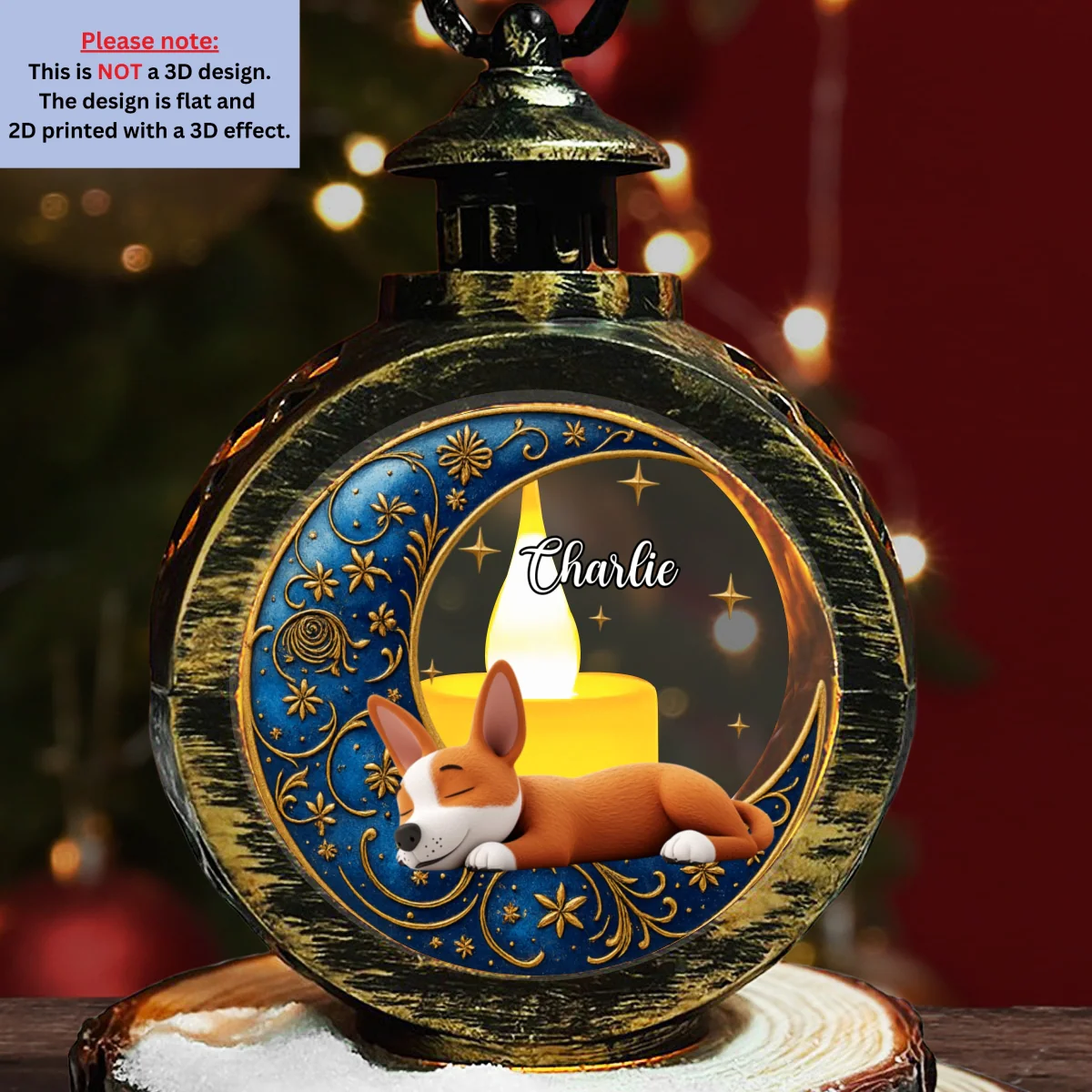 A Million Stars Among Them - Personalized Custom 3D Effect Christmas Lantern - Image 7