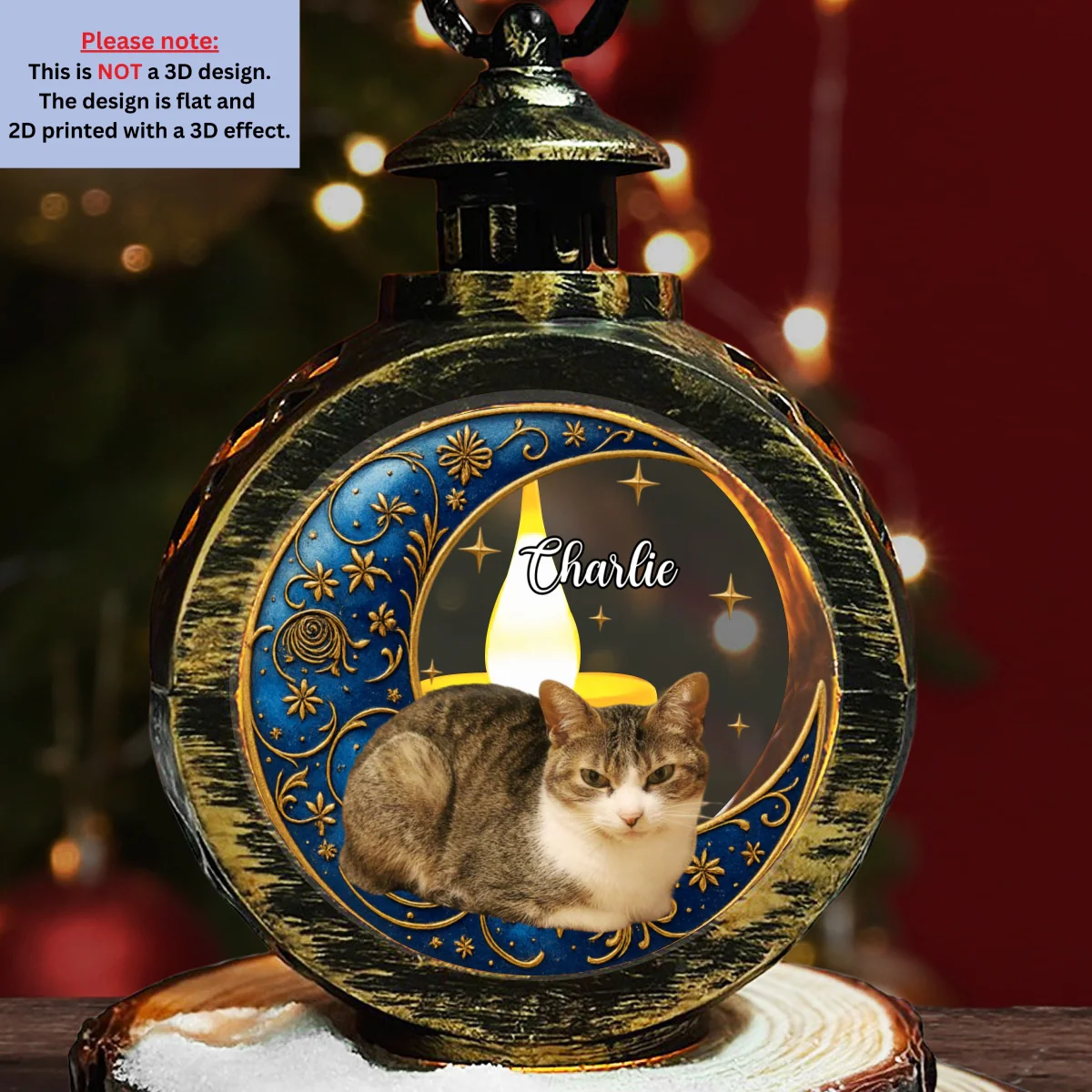 A Million Stars Photo - Personalized Custom 3D Effect Christmas Lantern - Image 7