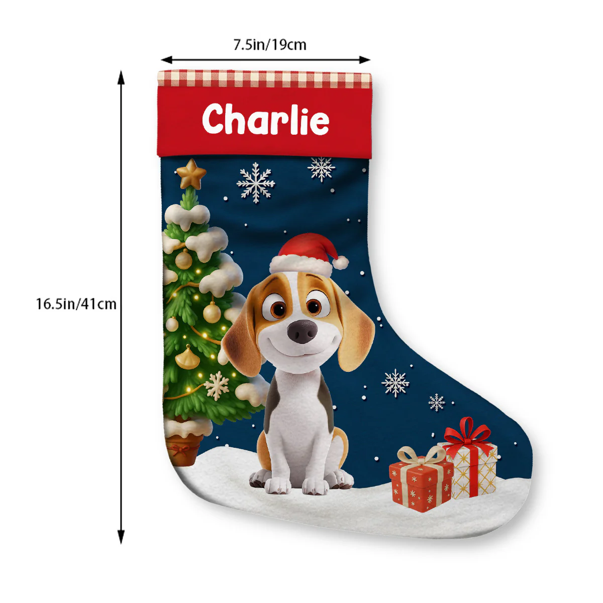A Very Good Dogs - Personalized Custom Christmas Stocking - Image 5
