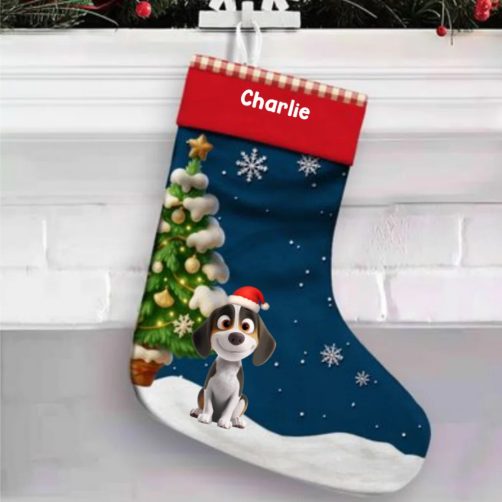 A Very Good Dogs - Personalized Custom Christmas Stocking - Image 6