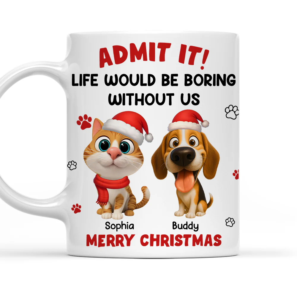 Admit Cartoon Pet - Personalized Custom Coffee Mug