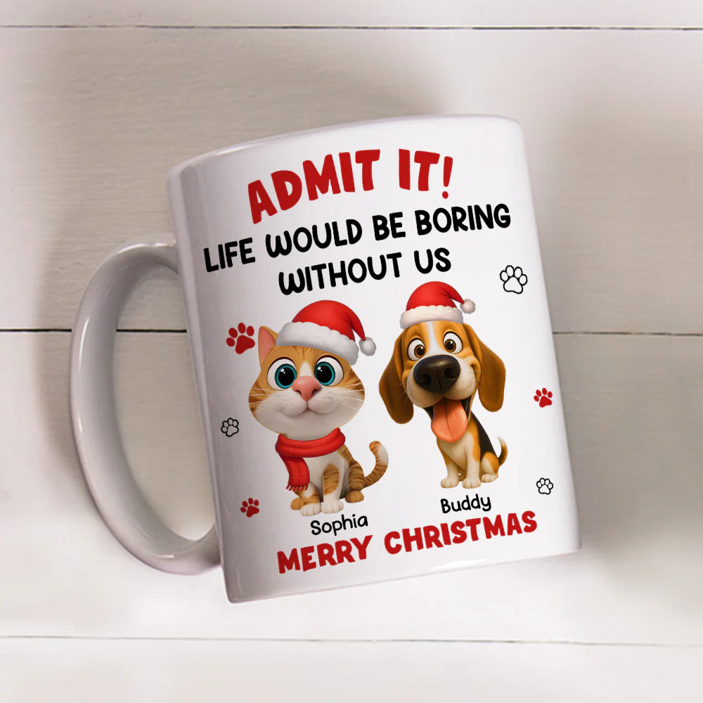 Admit Cartoon Pet - Personalized Custom Coffee Mug - Image 2