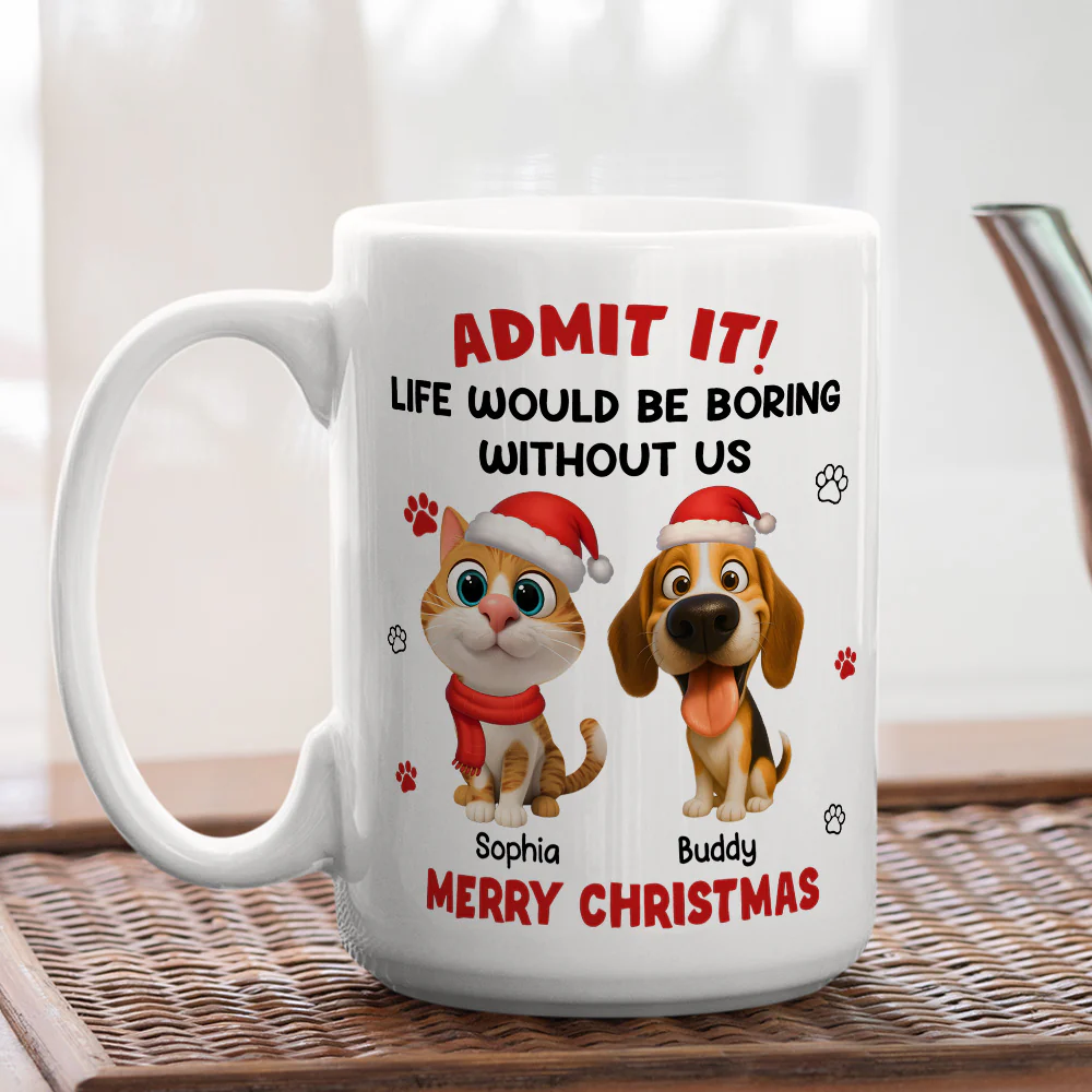 Admit Cartoon Pet - Personalized Custom Coffee Mug - Image 3