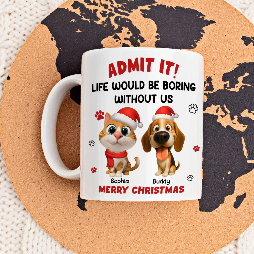 Admit Cartoon Pet - Personalized Custom Coffee Mug - Image 4