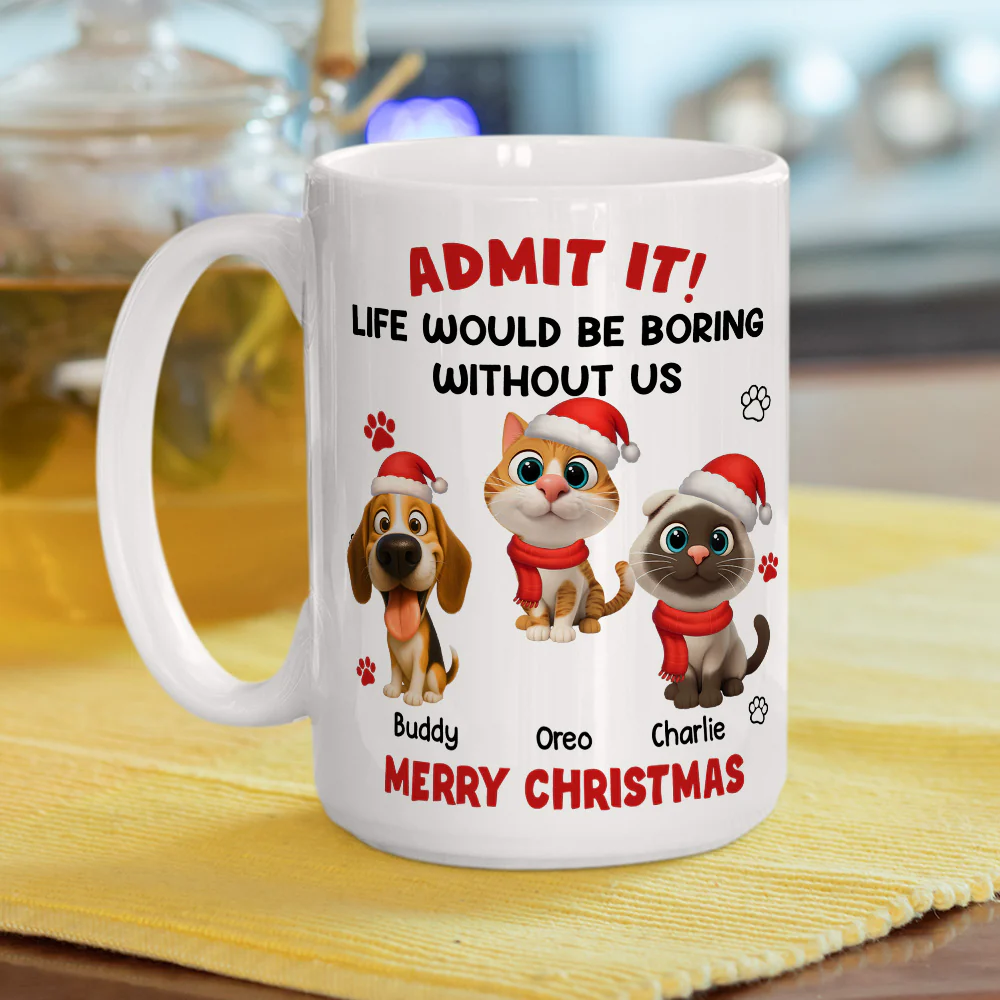 Admit Cartoon Pet - Personalized Custom Coffee Mug - Image 5