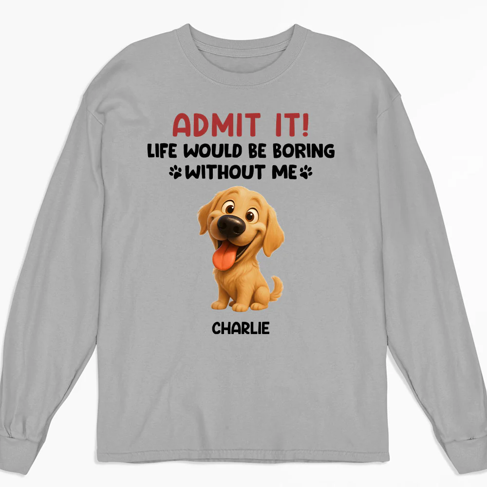 Admit It Cartoon - Personalized Custom Long Sleeve T-shirt