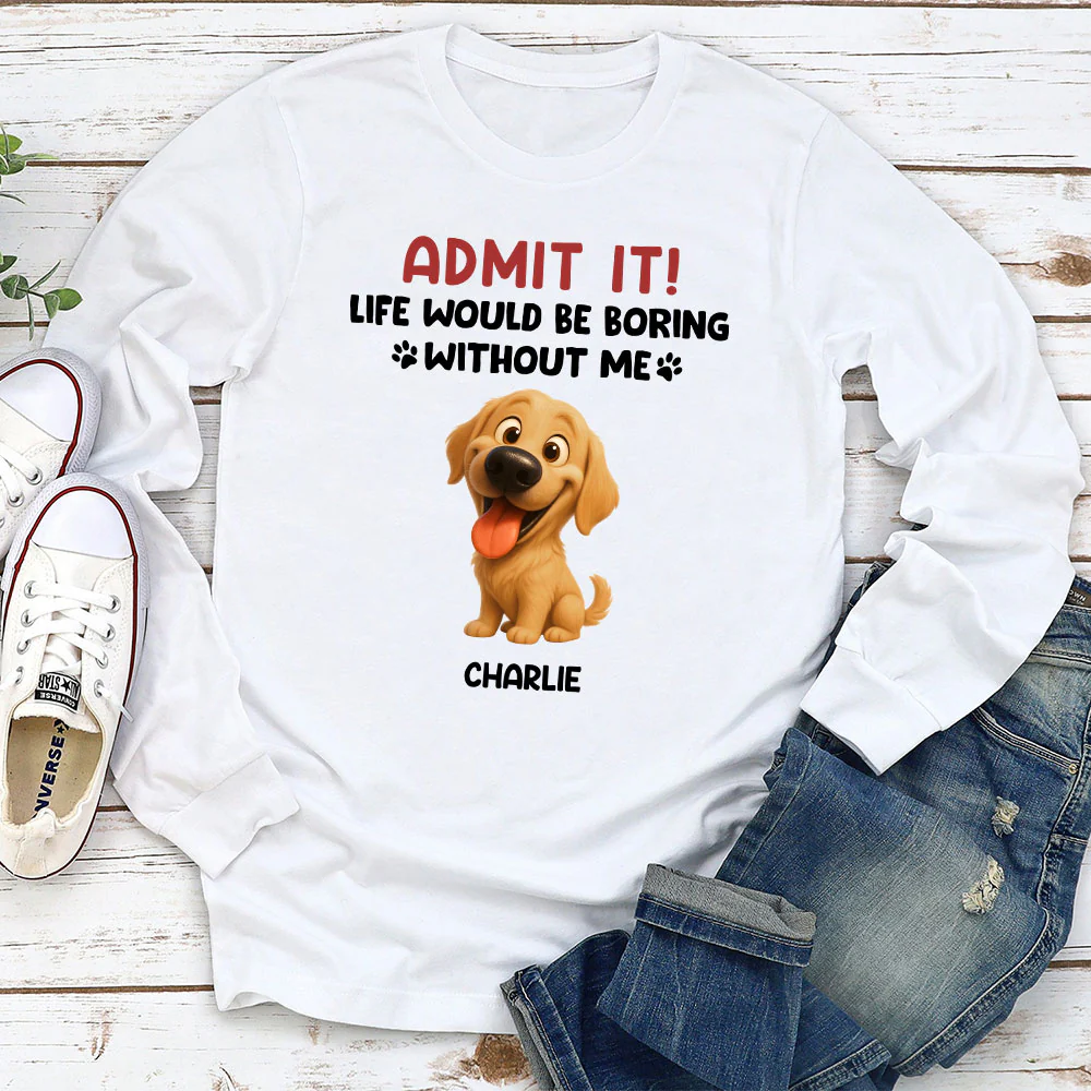 Admit It Cartoon - Personalized Custom Long Sleeve T-shirt - Image 2