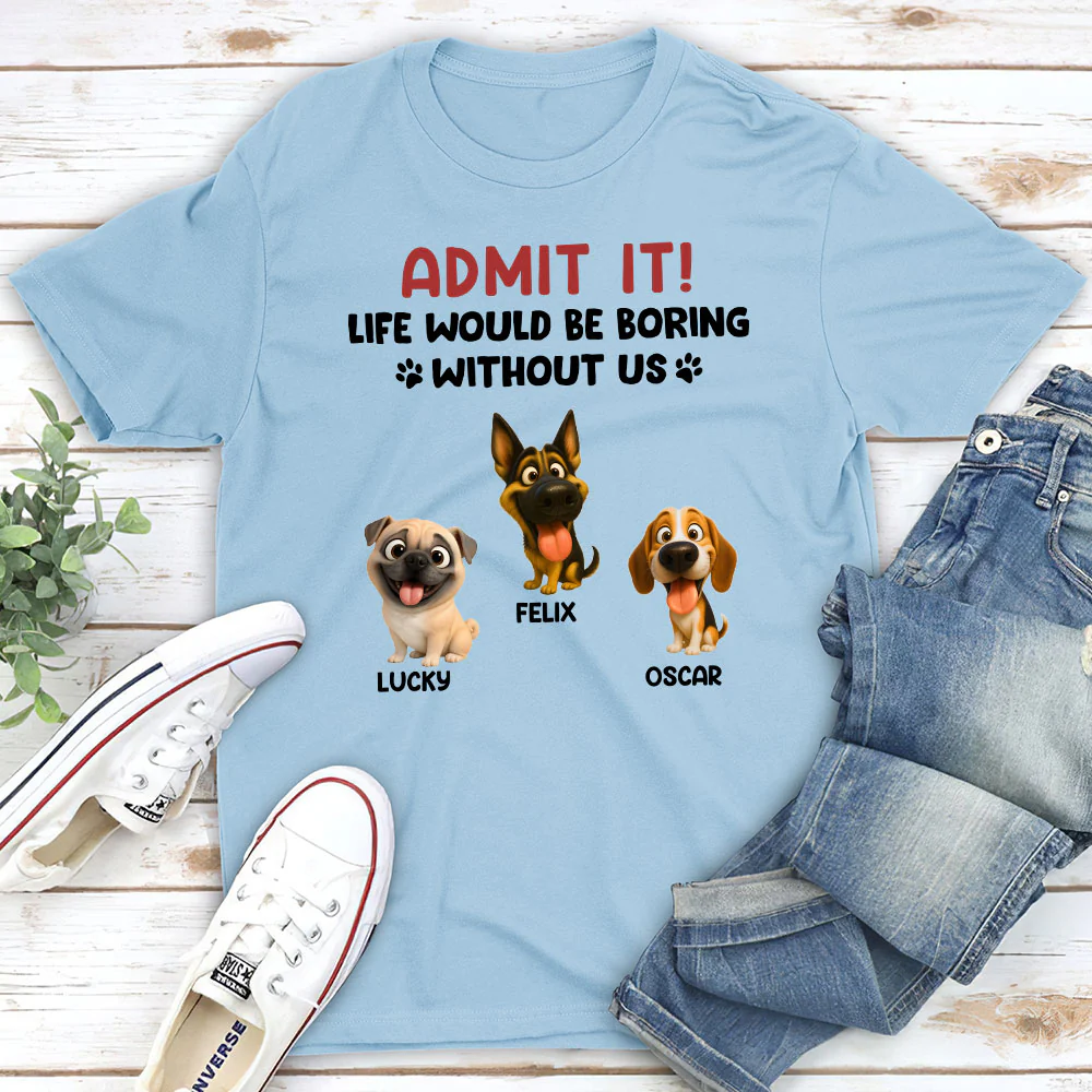 Admit It Cartoon - Personalized Custom Unisex T-Shirt - Image 4