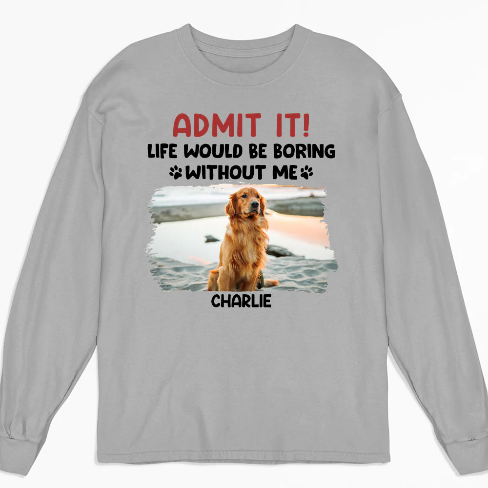 Admit It Cartoon Photo - Personalized Custom Long Sleeve T-shirt