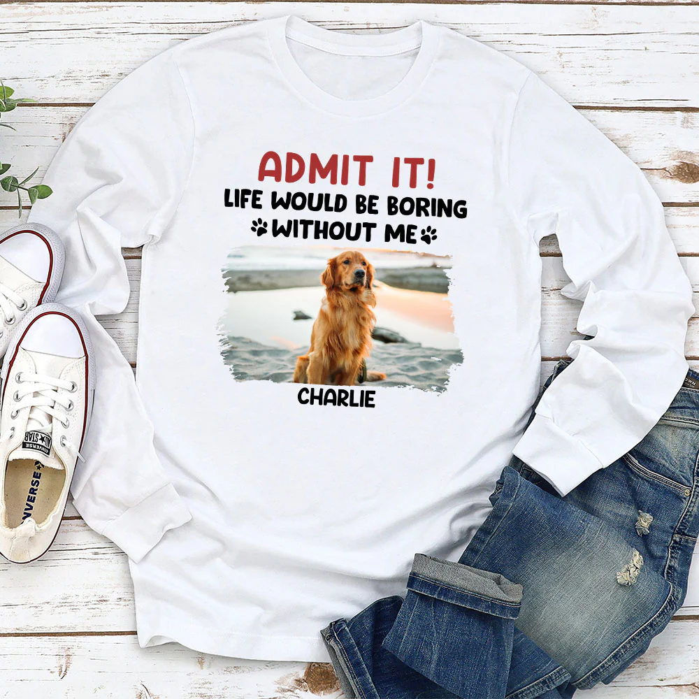 Admit It Cartoon Photo - Personalized Custom Long Sleeve T-shirt - Image 2