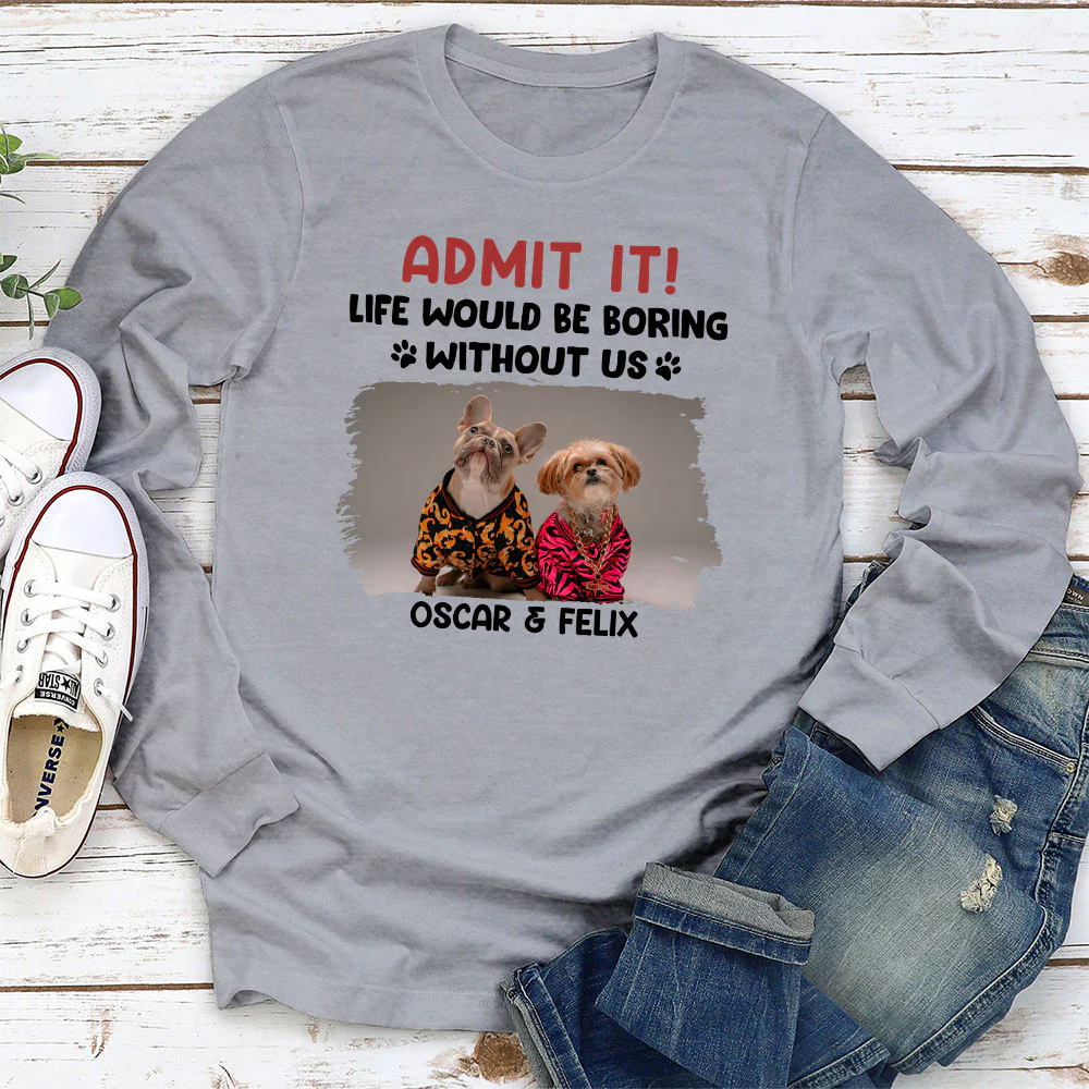 Admit It Cartoon Photo - Personalized Custom Long Sleeve T-shirt - Image 3