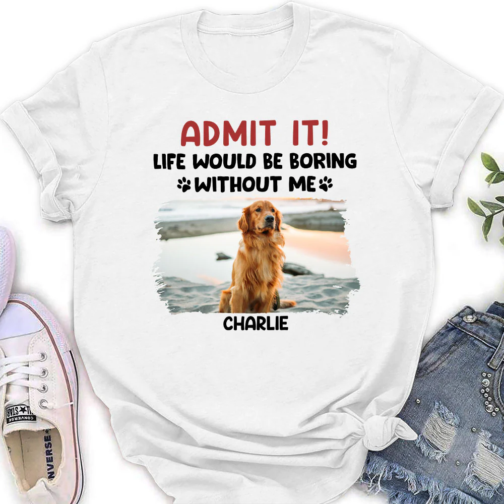 Admit It Cartoon Photo - Personalized Custom Women's T-shirt - Image 2