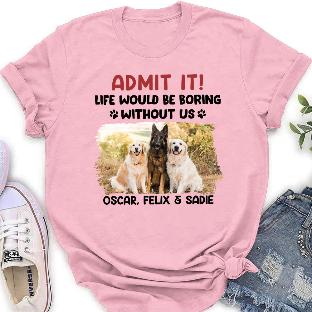 Admit It Cartoon Photo - Personalized Custom Women's T-shirt - Image 3