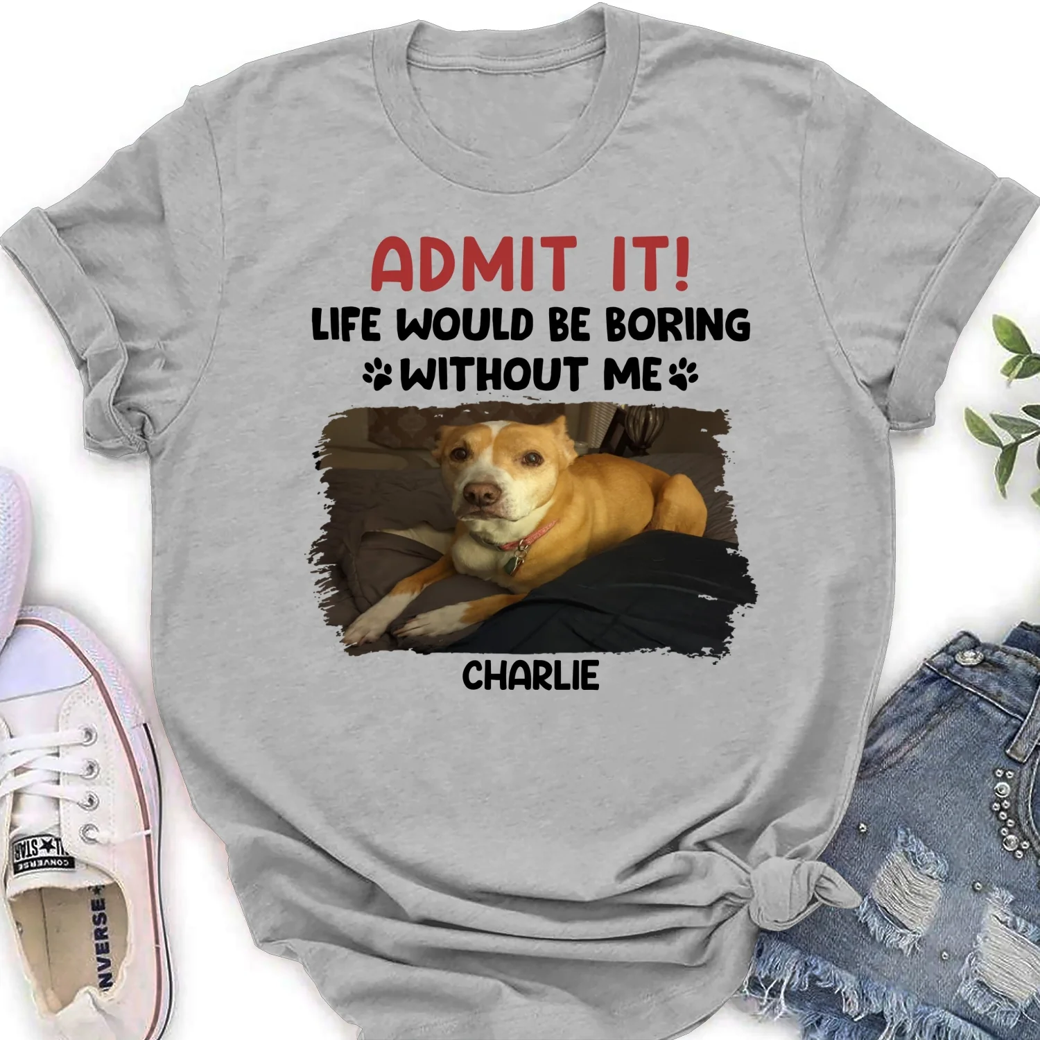 Admit It Cartoon Photo - Personalized Custom Women's T-shirt - Image 7