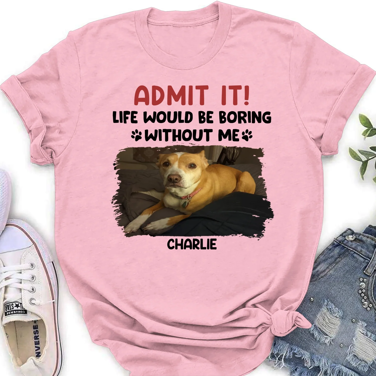 Admit It Cartoon Photo - Personalized Custom Women's T-shirt - Image 8
