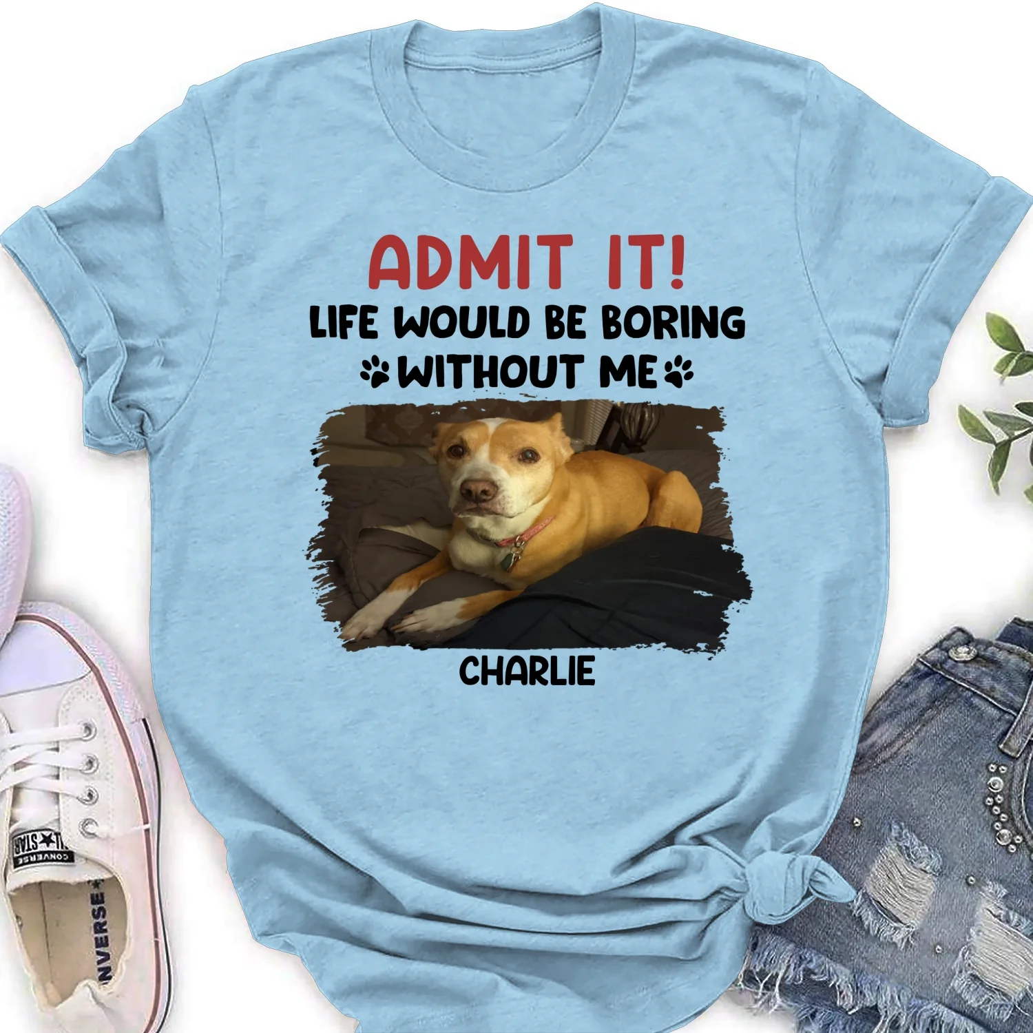 Admit It Cartoon Photo - Personalized Custom Women's T-shirt - Image 9