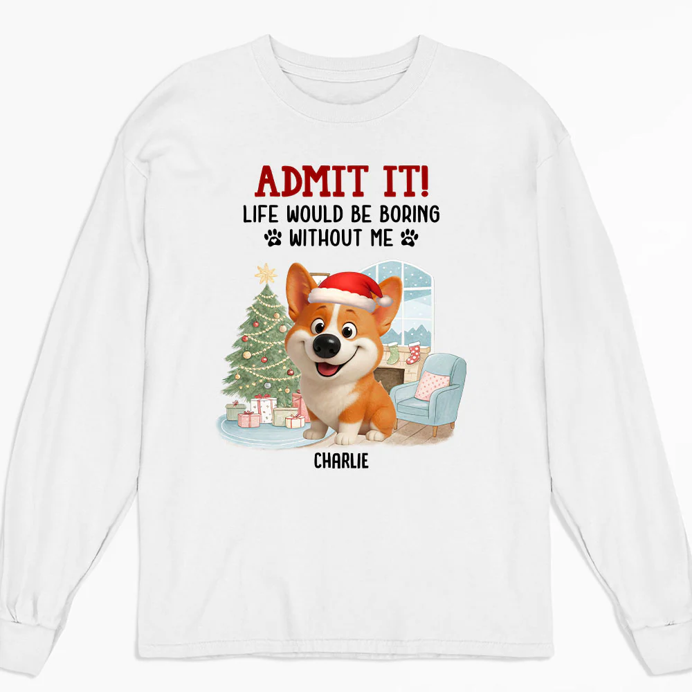 Admit It Christmas Cartoon - Personalized Custom Long Sleeve T-Shirt