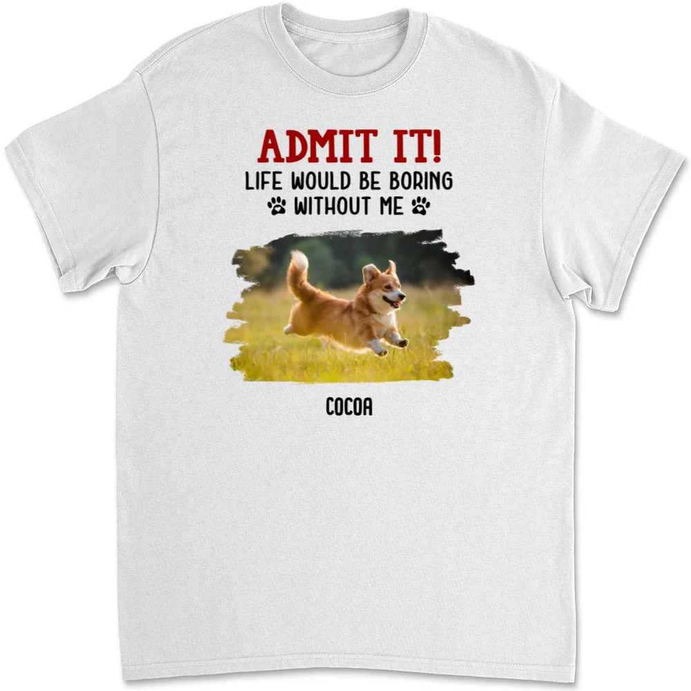 Admit It Christmas Cartoon Photo - Personalized Custom Unisex T-shirt - Image 5