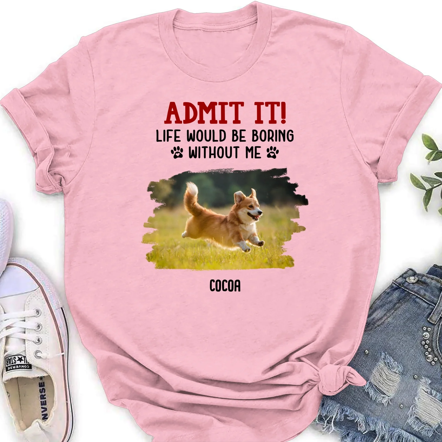 Admit It Christmas Cartoon Photo - Personalized Custom Women's T-Shirt - Image 7