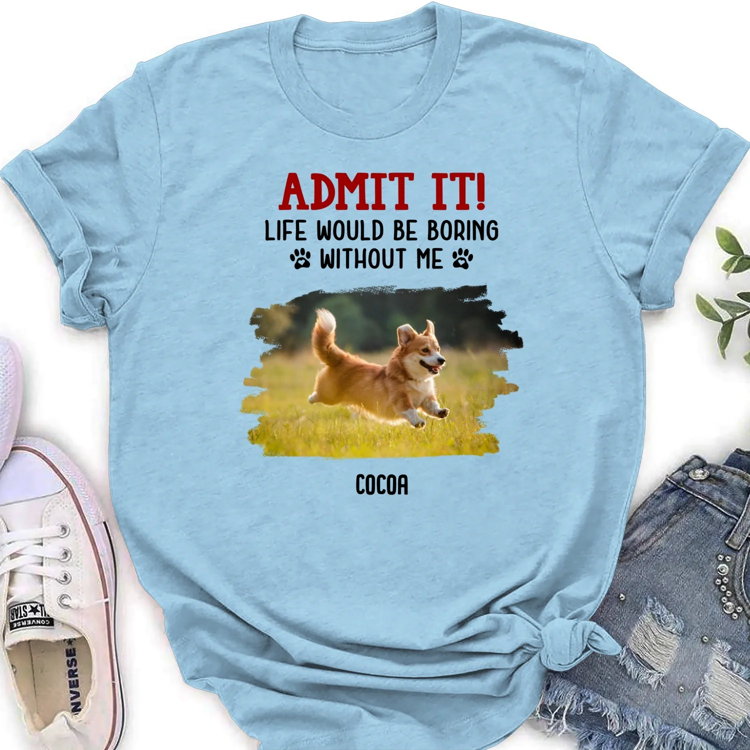Admit It Christmas Cartoon Photo - Personalized Custom Women's T-Shirt - Image 8