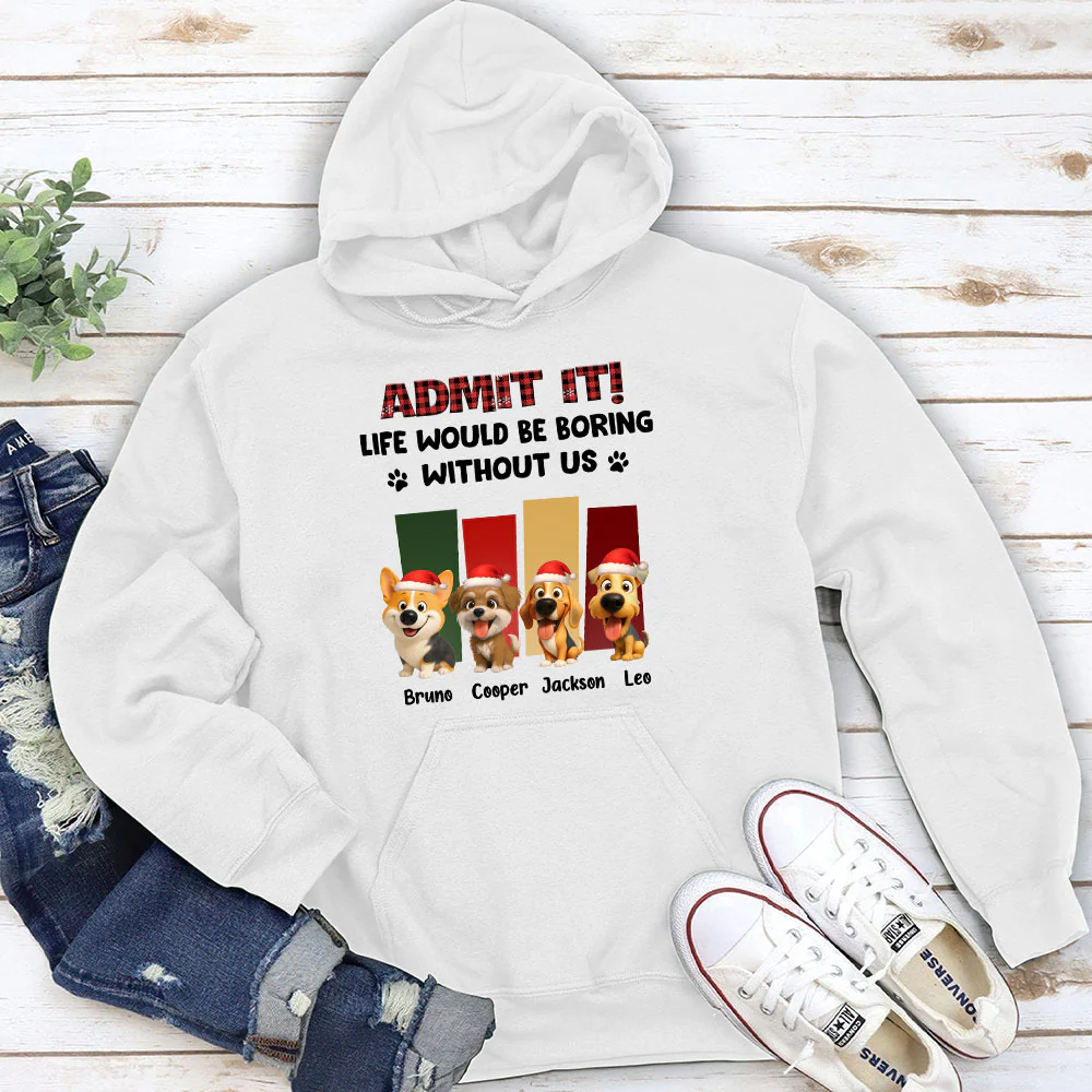 Admit It Christmas - Personalized Custom Hoodie - Image 2
