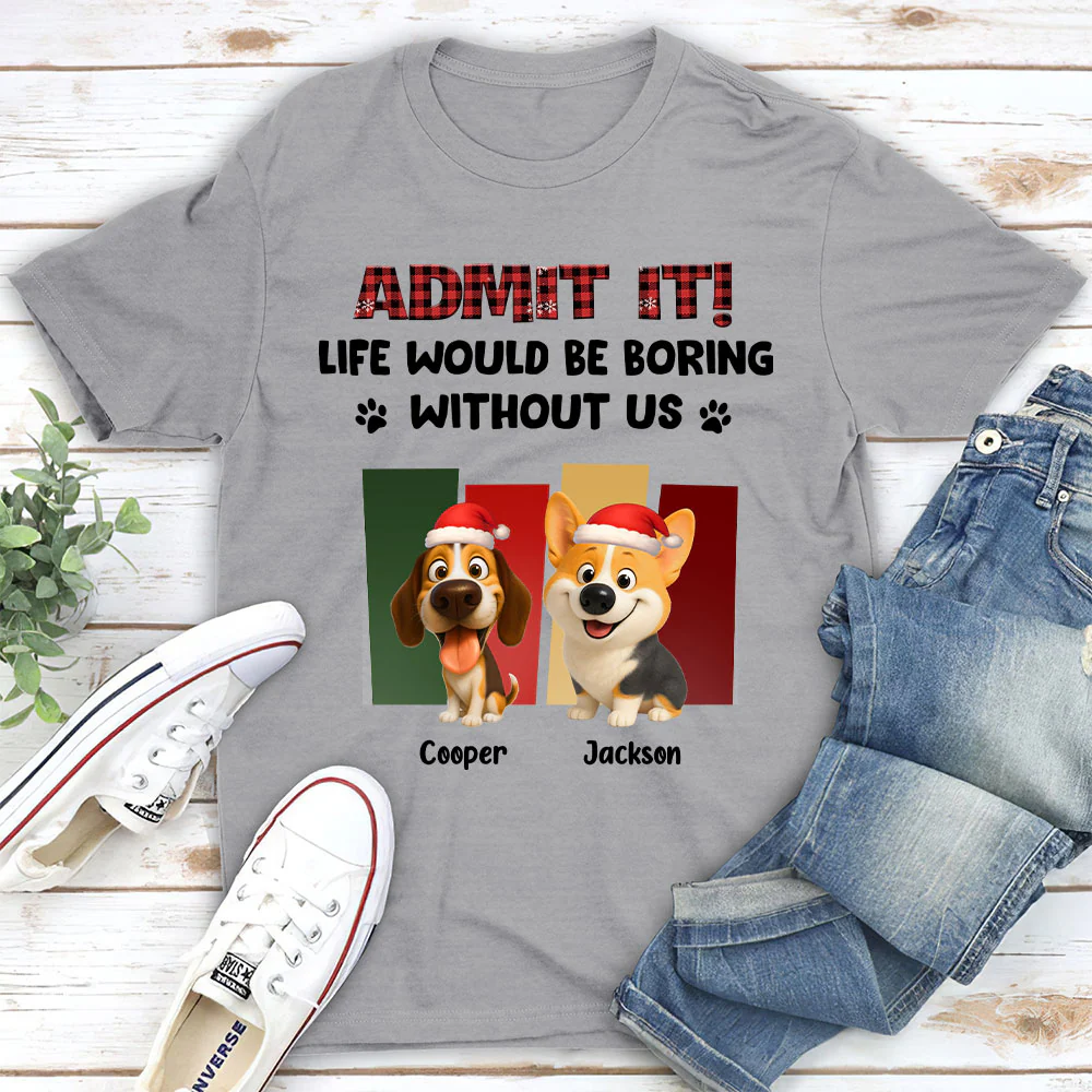 Admit It Christmas - Personalized Custom Unisex T-shirt - Image 2