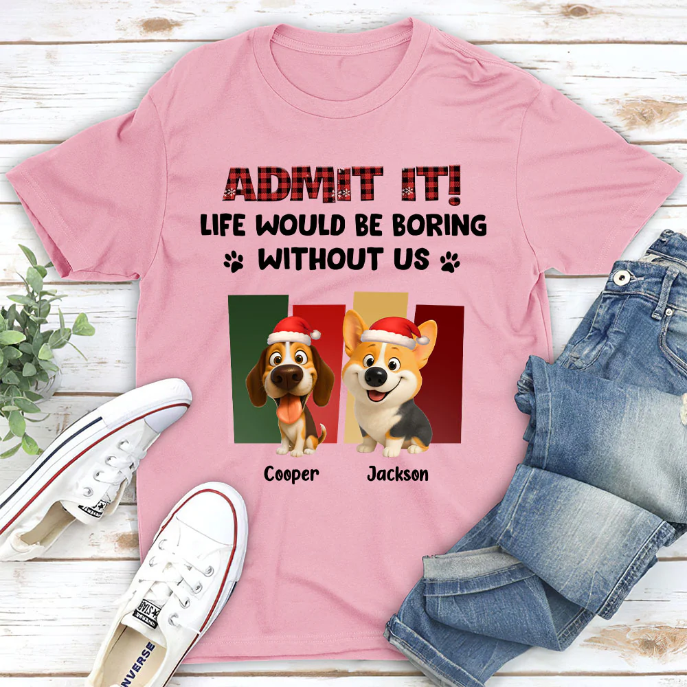 Admit It Christmas - Personalized Custom Unisex T-shirt - Image 4