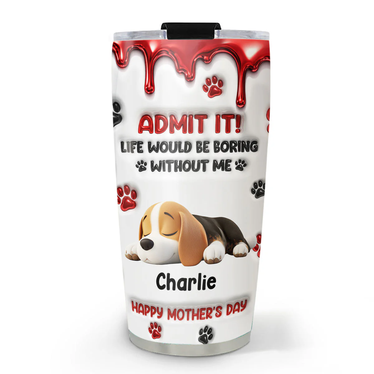 Admit It New Cartoon - Personalized Custom 3D Effect Tumbler
