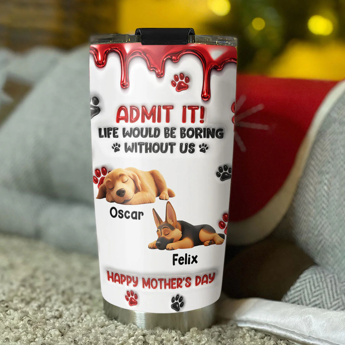 Admit It New Cartoon - Personalized Custom 3D Effect Tumbler - Image 3
