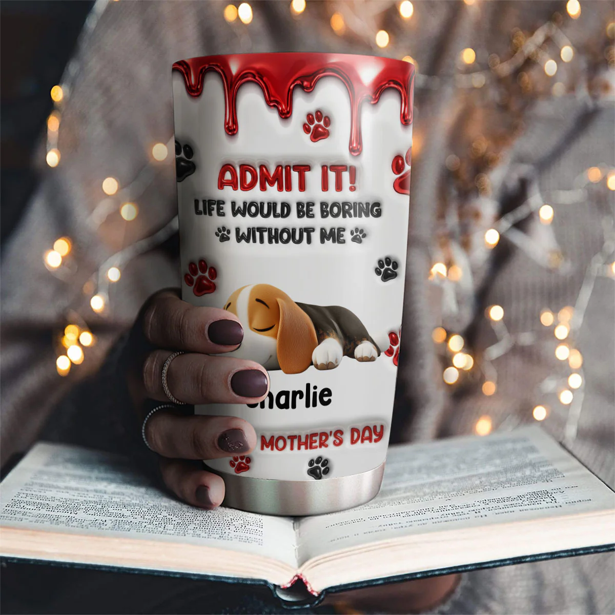 Admit It New Cartoon - Personalized Custom 3D Effect Tumbler - Image 4