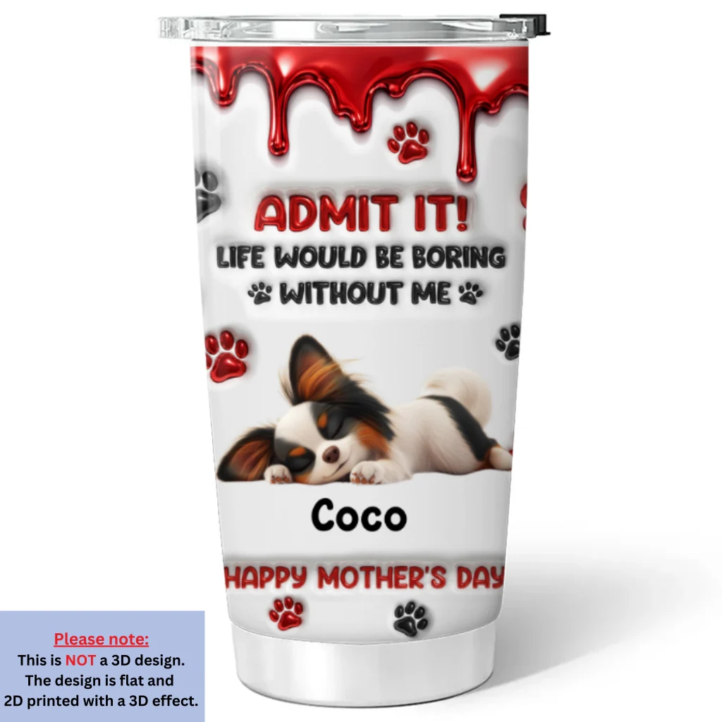 Admit It New Cartoon - Personalized Custom 3D Effect Tumbler - Image 5