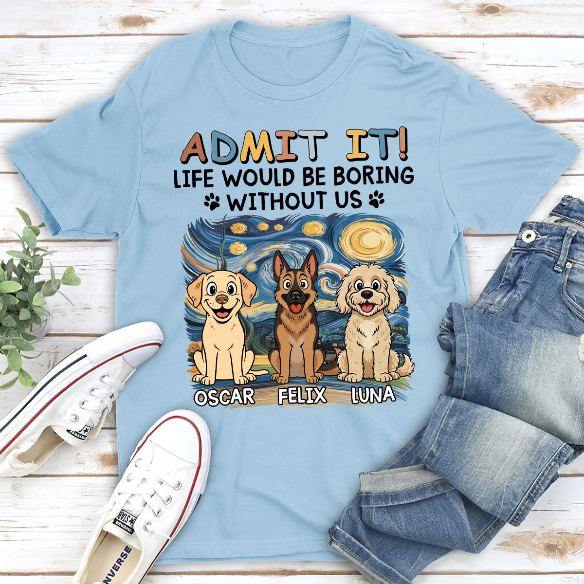 Admit It Retro - Personalized Custom Unisex T-Shirt - Image 4