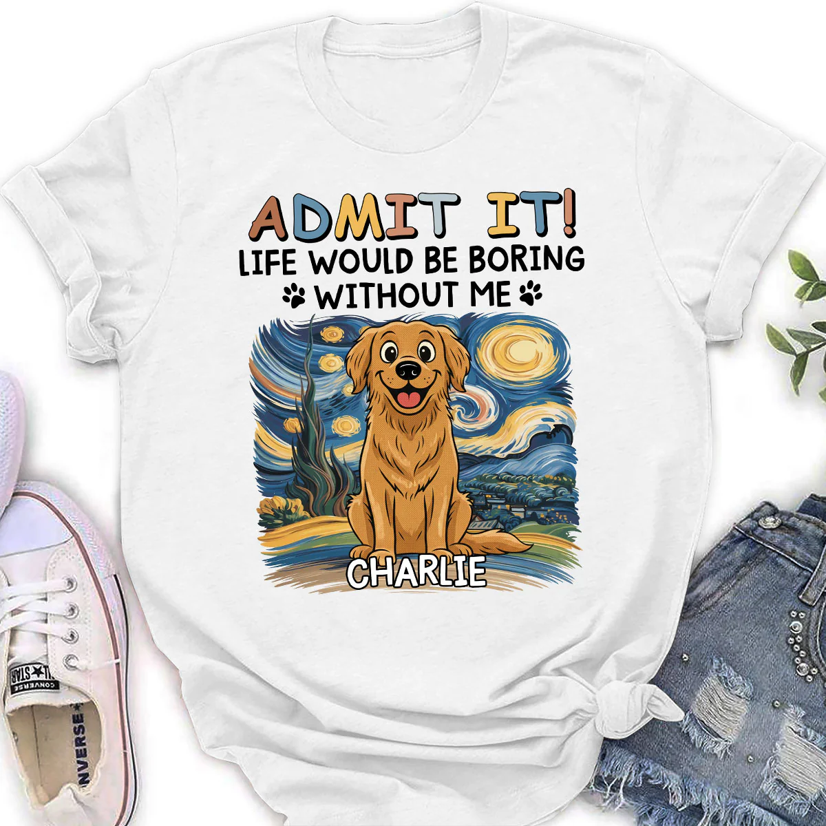 Admit It Retro - Personalized Custom Women's T-Shirt - Image 2