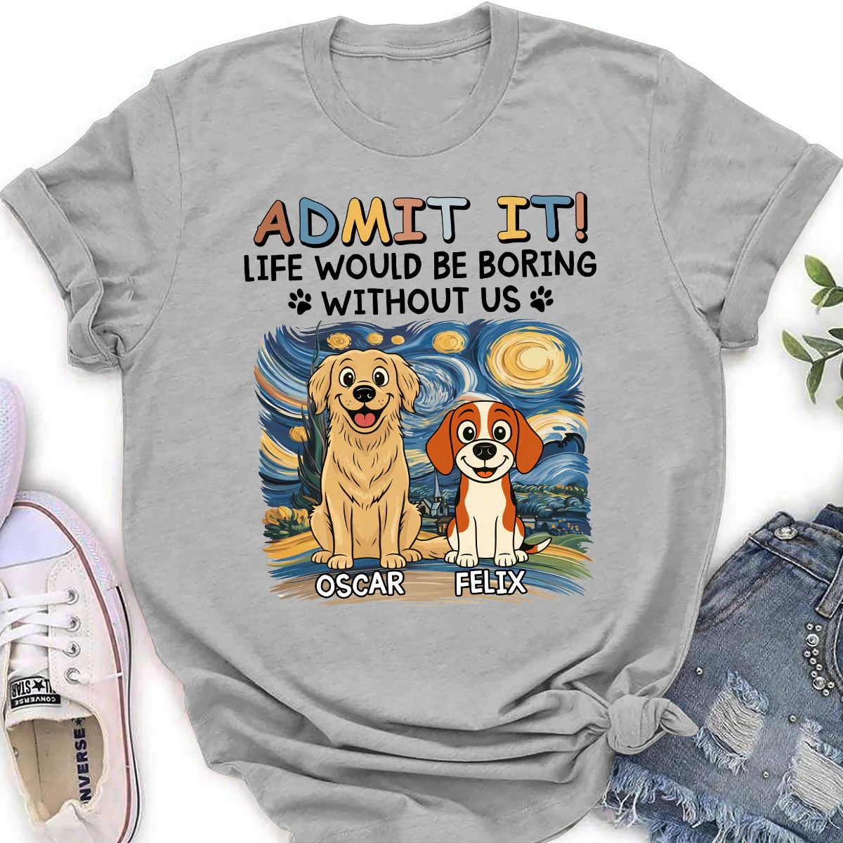Admit It Retro - Personalized Custom Women's T-Shirt - Image 3