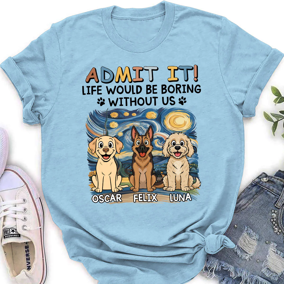 Admit It Retro - Personalized Custom Women's T-Shirt - Image 4