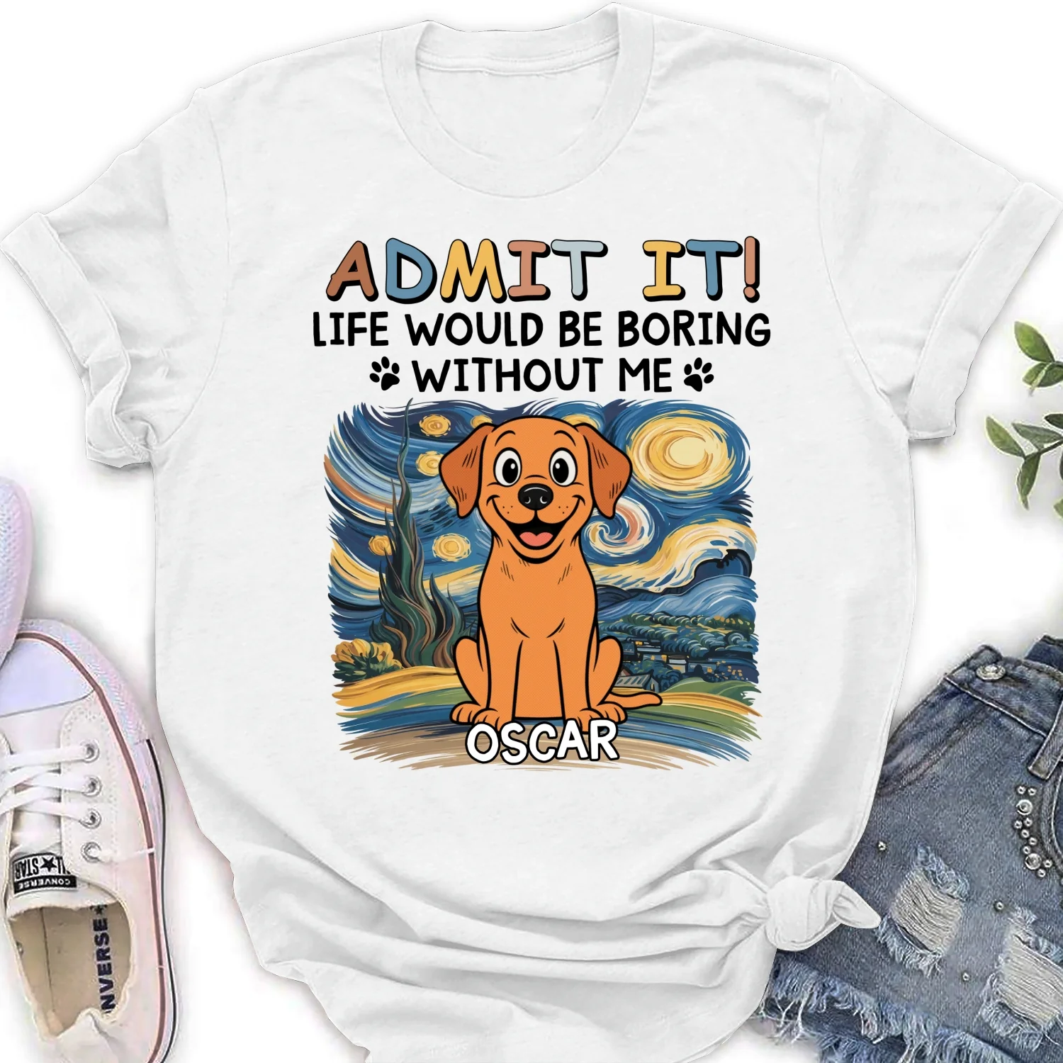Admit It Retro - Personalized Custom Women's T-Shirt - Image 6