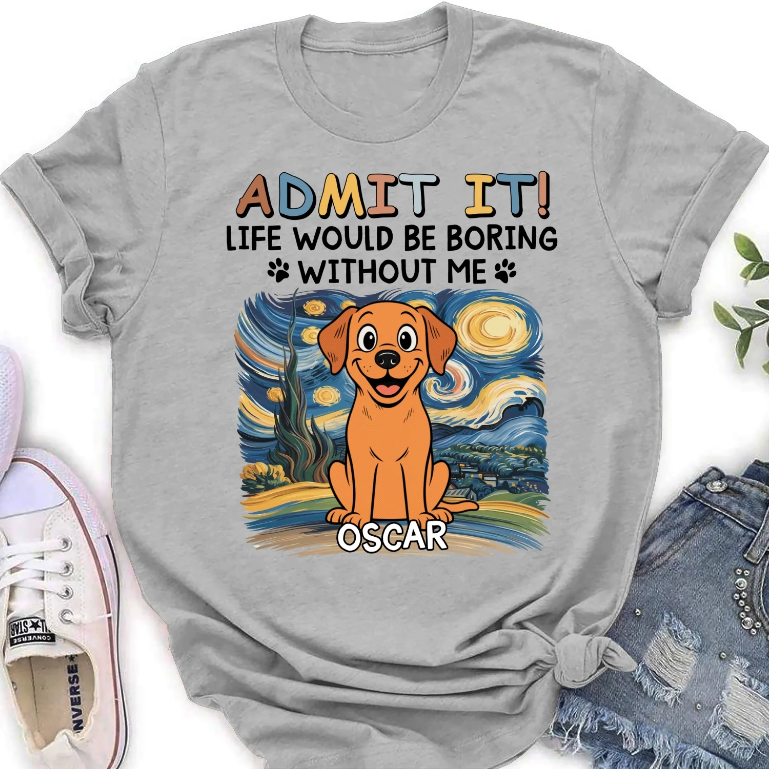 Admit It Retro - Personalized Custom Women's T-Shirt - Image 7