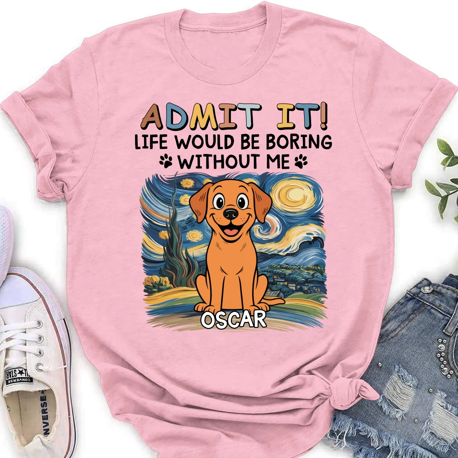 Admit It Retro - Personalized Custom Women's T-Shirt - Image 8